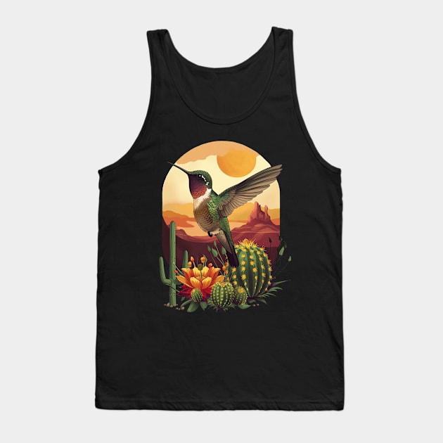 Hummingbird in the desert Tank Top by feafox92